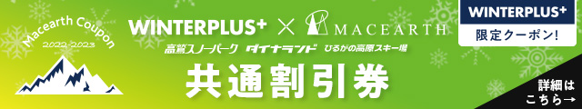 WINTER PLUS限定クーポン マックアース&タカスダイナ&ひるがの共通割引券